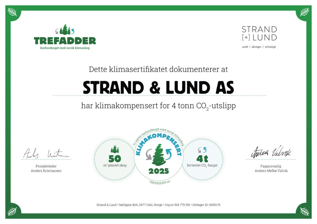 Strandlund_176_Trefadder Sertifikat 2025