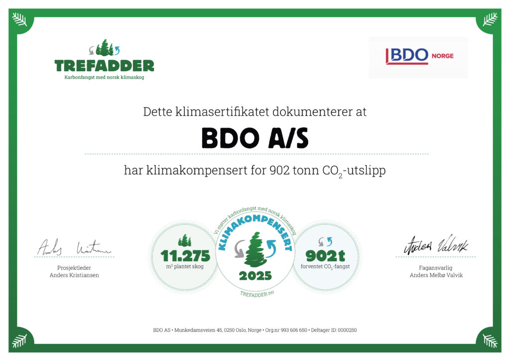 BDO_250_Trefadder Sertifikat 2025